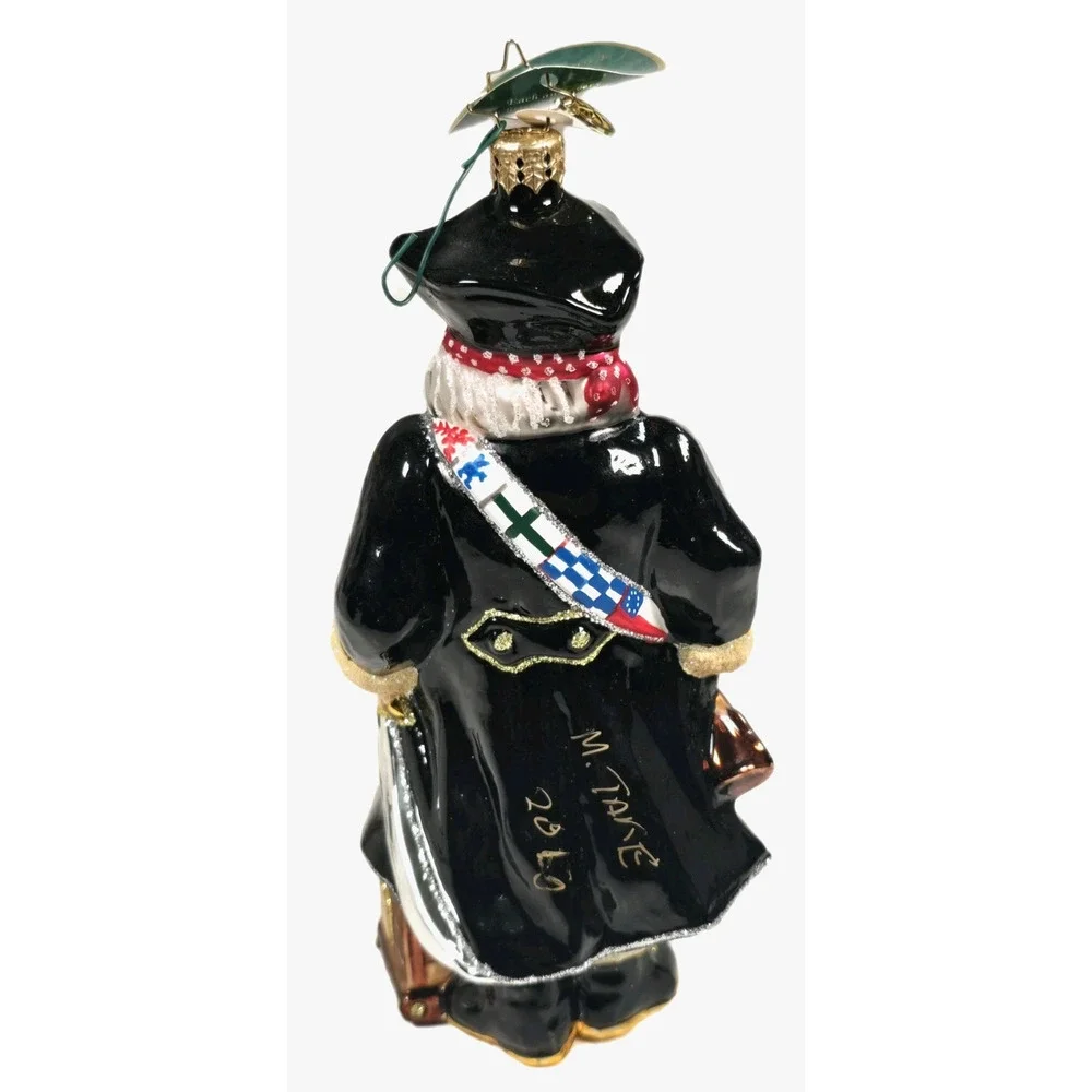 Rare Christopher Radko CAPTAIN OGLETHORPE Santa Glass Ornament 3012834 Military